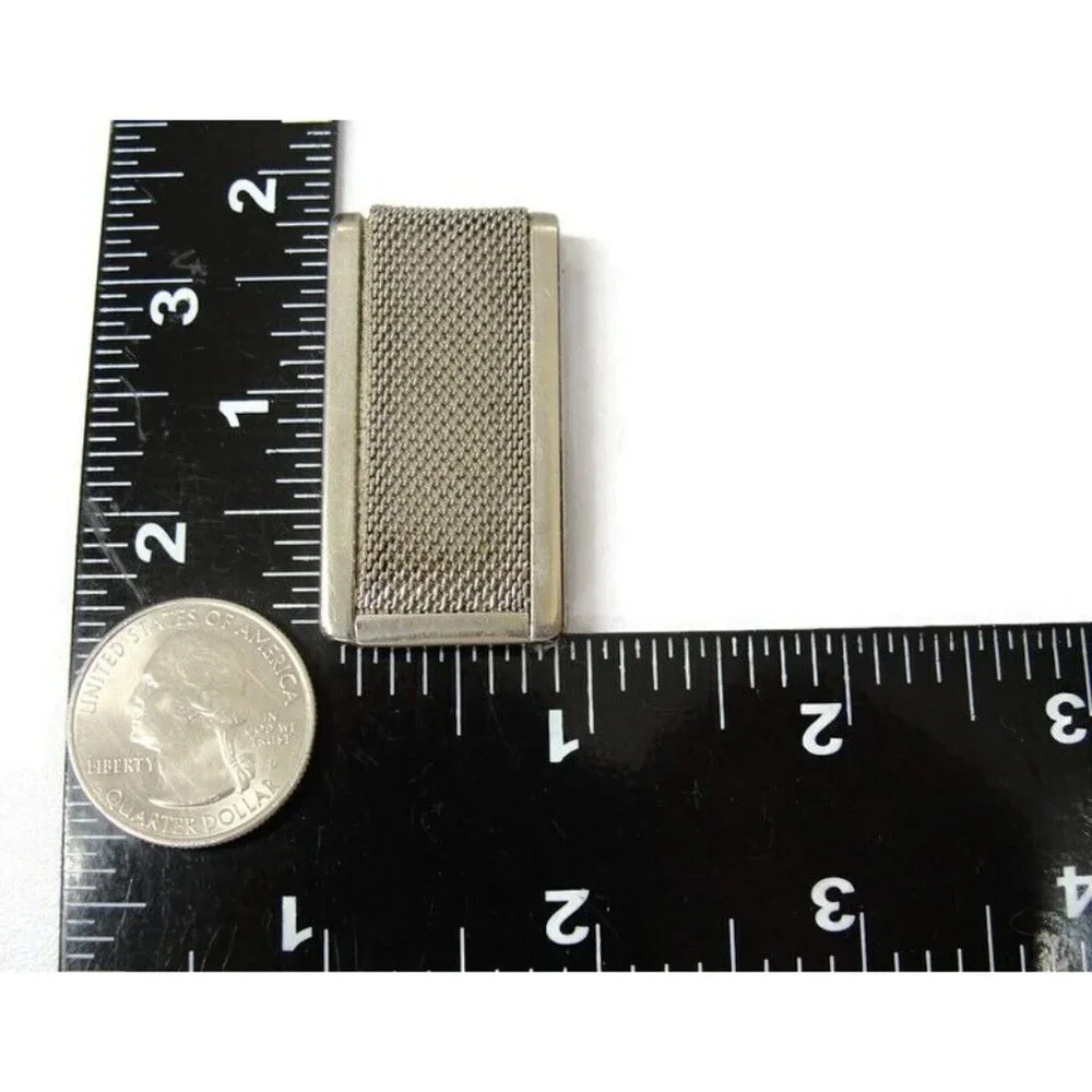 Vintage Swank Mesh Money Clip Men Wallet ID Credit Card Holder